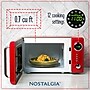 Nostalgia Retro 0.7 Cubic Foot Countertop Microwave, Retro Red (NRMO7RD6A)~#|#~D43510EA-C679-4F0D-91E251271849A818_sc7