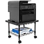 Mount-It! 2-Shelf Laminate/Steel Mobile Printer Stand with Dual Wheel Casters, Black (MI-7857)~#|#~D436B078-8B4D-4BE3-843279BB10F7036C_sc7