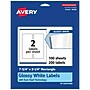 Avery Laser/Inkjet Multipurpose Labels, 3.25" x ", Glossy White, 200/Box (94260)~#|#~D43875E2-4D75-46FB-BF7729109EA8C790_sc7