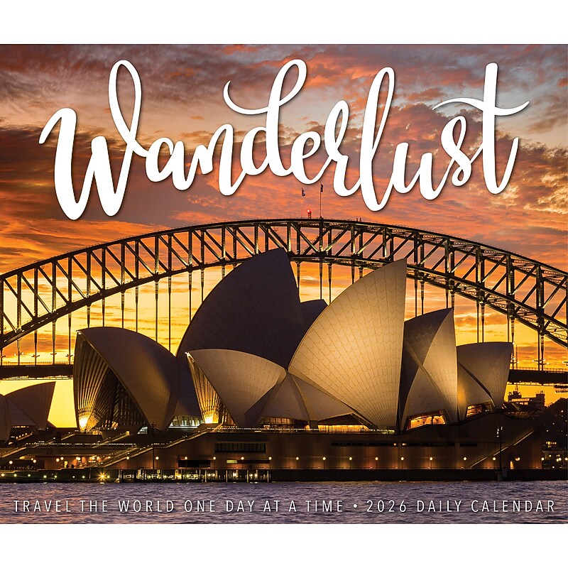 2026 Willow Creek Wanderlust 6.2" x 5.4" Day-to-Day Calendar (54482) image 1