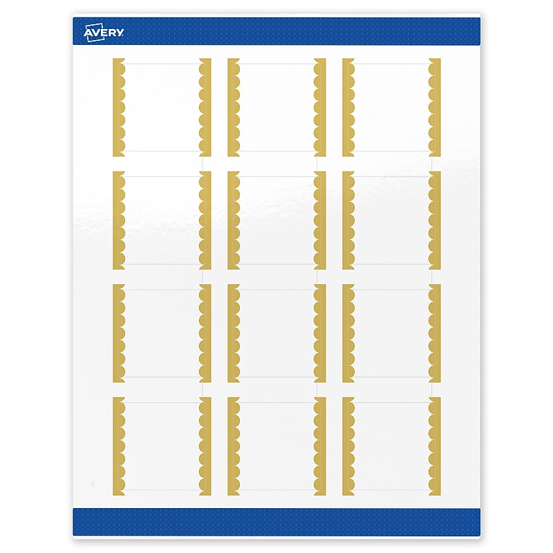 Avery Laser/Inkjet Square Multipurpose Labels, 2" x 2", White, 120/Pack (S00-DK1) image 1