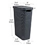 Mind Reader 10.57-Gallon Laundry Hamper with Lid, Plastic, Gray (40HAMP-GRY)~#|#~D4420B43-5328-468A-A2617A540A119E70_sc7