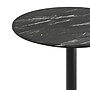 Flash Furniture TopGuard 31.25" Round Wood Dining Table with X-Base, Black Faux Marble/Black Base (STRD31BMAT2222B)~#|#~D446BA4B-57BF-4899-870CF19E7FCBA242_sc7