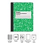 Staples® Composition Notebook, 7.5" x 9.75", College Ruled, 100 Sheets, Green (ST55066)~#|#~D44B25C3-C1BF-425D-B48547603F409953_sc7