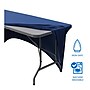 Iceberg 72"L x 30"W Stretch-Fabric Table Cover, Blue (16526)~#|#~D44BA0CC-A32D-4679-B5D8716A3D2B3111_sc7