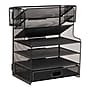 Mind Reader Metal Mesh Desk Organizer, Black (MSUP7C-BLK)~#|#~D4512884-2FE3-401B-BAC5061DAA9D1D5F_sc7