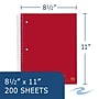 Staples 5-Subject Notebook, 8.5" x 11", College Ruled, 200 Sheets (11197)~#|#~D4529C05-24C8-4046-B15DADFD6B2DEA4D_sc7