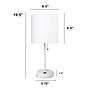 Creekwood Home Oslo 19.50" LED Table Lamp with USB Port, White (CWT-2011-WO)~#|#~D45E795B-12AA-4066-96F2B9EA973EA7D7_sc7