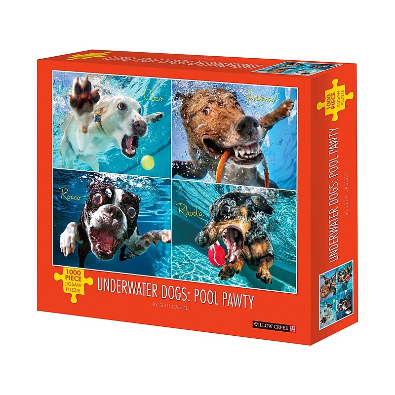 Willow Creek Underwater Dogs: Pool Pawty 1000-Piece Jigsaw Puzzle (48192) image 1