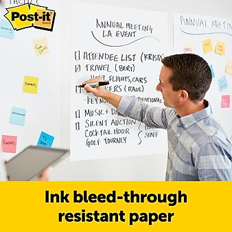 Post-it Super Sticky Wall Easel Pad, 20" x 23", 20 Sheets/Pad, 2 Pads/Pack (566)
