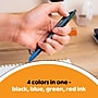 BIC 4-Color Smooth Retractable Ballpoint Pen, Medium Point, 1.0mm, Assorted Colors, 3/Pack (MMSP3-AST)~#|#~D4661684-D950-4FC9-AEE91A6DE88C41CD_sc7
