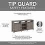 Bush Furniture Knoxville Console TV Stand, Screens up to 75", Restored Gray (CGV265RTG-03)~#|#~D46EE02B-8E60-4228-BE10F610209EB050_sc7