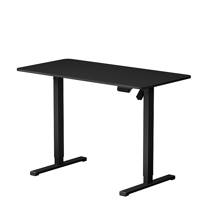FlexiSpot EC2 48"W Electric Rectangular Adjustable Standing Desk, Black (EC2B-4824B) image 1