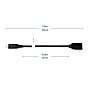 Plugable 6" USB-C to USB-A, Male to Female, Black (USBC-AF3)~#|#~D475B516-B6D2-47F7-9965567AEAD97F97_sc7