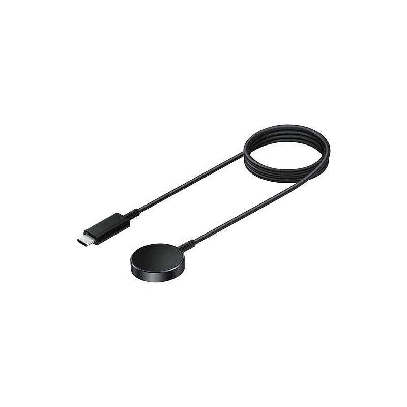 Samsung Magnetic Wireless Charging Pad For Galaxy Watch, 9W, 2.62 ft., Black (EP-OR900BBEGUJ) image 1