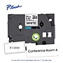 Brother P-touch Flexible ID Laminated Label Tape, 1" x 26.2', Black on White (TZeFX251)~#|#~D479E624-2554-4F6B-AE6F2399E23F19D9_sc7