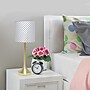 Creekwood Home Modern Glam 21.25" LED Table Lamp, Gold/Polka Dot (CWT-1006-GD)~#|#~D47FE6B1-E0D1-4EDE-840163C0342AA6C7_sc7