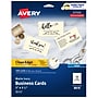 Avery Clean Edge Business Cards, 3.5" x 2", Matte Ivory, 200/Pack (8876)~#|#~D48ACCAA-B959-4793-A462C0B498A49C6E_sc7