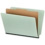 Staples 60% Recycled Heavy Duty Classification Folder, 1-Dividers, 2" Expansion, Letter Size, Gray/Green, 10/Box (ST62563)~#|#~D48B6EA4-D194-463B-AF78E7A3B4F62D45_sc7