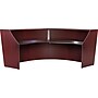 Regency Marque 124.5"W Curved Reception Desk Workstation, Mahogany (77292MH)~#|#~D48C86F2-38C8-4879-8858F2816B8F1251_sc7