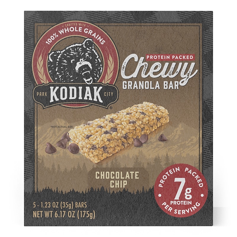 Kodiak Chewy Chocolate Chip Granola Bar, 6.17 oz., 5/Box (1629) image 1