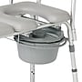 Medline Guardian Combination Transfer Bench and Commode, Padded Backrest, Aluminum Frame, 400 lb Capacity, (G3-101KBPX1)~#|#~D48FFA56-A1CE-4332-9EDEA5F728A39DE9_sc7