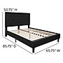 Flash Furniture Roxbury Tufted Upholstered Platform Bed in Black Fabric, Queen (SLBK5QBK)~#|#~D493CCD7-15F4-4EC8-BCD026436EE1E213_sc7