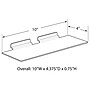 Azar Displays Acrylic Shoe Shelf for Slatwall, 10"W x 4"D, Clear, 10-Pack (556003-CLR-10PK)~#|#~D4970658-53BA-4B86-A759014341C571F6_sc7