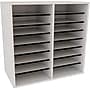 AdirOffice 500 Series 16-Compartment Literature Organizers, 20" x 11.8", White, 2/Pack (500-16-WHI-2PK)~#|#~D49CB5C8-DD16-44CE-8292059D3D7AE52C_sc7