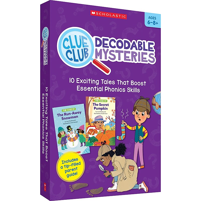 Scholastic Teaching Solutions Clue Club Decodable Mysteries Boxed Set, 10/Set (SC-9781546108207) image 1
