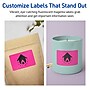 Avery Rectangle Laser/Inkjet Multipurpose Labels, 2" x 3.75", Neon Magenta (320/Box)~#|#~D49FCCFD-915C-4ED1-97CB8E94E5D14768_sc7