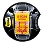 Post-it 'Sign Here' Message Flags, 1" Wide, Yellow, 200 Flags/Pack (680-HVSH)~#|#~D4A4F6E6-A9A7-485E-9F1C348219013C50_sc7