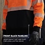 Ergodyne GloWear 8317BK High Visibility Long Sleeve Black Bottom Hooded Sweatshirt, ANSI Type R, Class 3, Orange, 5XL (22989)~#|#~D4A63083-87AA-4E41-8ABAC26BDD248D82_sc7