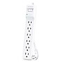 CyberPower B6032PK Essential 6-Outlet Surge Protector, 3 ft. Cord, 600J Surge Suppression, White, 2/Pack~#|#~D4A7487D-B3D8-4627-9EA6FD3770449AF1_sc7