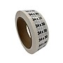 Nahanco 34 x 30 Plastic Size Marker, Clear/Black/White, 250/Roll (DSM-281)~#|#~D4A85D86-F772-47EE-8A7E4E7CE6FC9CFF_sc7