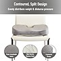 Mind Reader Memory Foam Office Chair Ergonomic Orthopedic Cushion, Gray (SEACUSH-GRY)~#|#~D4A9CC76-800A-45C1-A918CF44C27C74CD_sc7