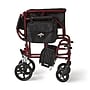 Medline Transport Wheelchair, Fixed Desk Length Arms, Burgundy (MDS808200KD)~#|#~D4AFA94D-811A-491A-A169D8C495842028_sc7