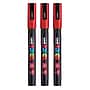 POSCA PC-3M Water Based Paint Marker, Fine Bullet Tip, Red, 3/Pack (UBCPC3MRED-3)~#|#~D4B407CD-68AB-427E-A8B851A5FCA3492D_sc7
