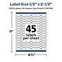 Avery Laser/Inkjet Decorative Edge Waterproof Multipurpose Labels, 2.5"  x 0.5", White, 2250/Box (94749)~#|#~D4BC0169-F2C1-4DCC-BC8A44879A309C1A_sc7