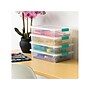 Iris Latch Lid Storage Box, Clear/Sea Foam (COB-6)~#|#~D4C6C5E5-E40B-4B50-BFC72642CB338CE2_sc7