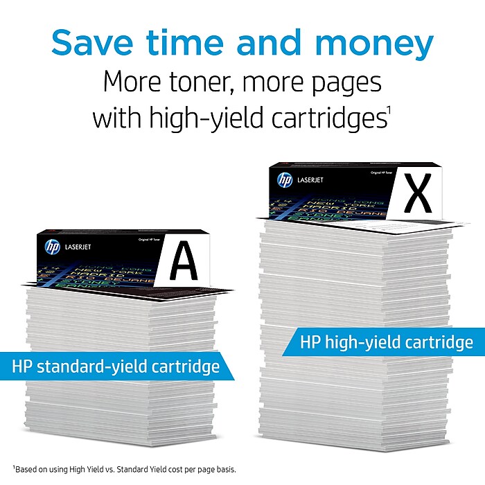 Original HP 218X Cyan High-yield Toner Cartridge, print up