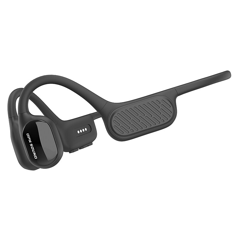 OPN Sound Swym+ True Wireless Bone-Conduction Waterproof Neckband Headphones with Microphone, Bluetooth, Black (OS7000BL) image 1