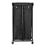 Household Essentials 2-Section Rolling Hamper, Canvas, Black (HE1095)~#|#~D4D4ECA4-4D83-40AB-9B231FD55EE177EB_sc7
