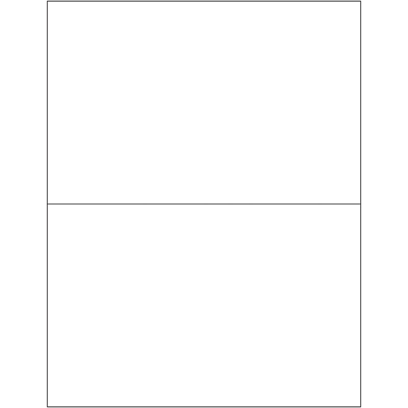 Tape Logic Removable Rectangle Laser Labels, 8 1/2" x 5 1/2", White, 200/Case (LL270) image 1