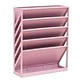 Staples 5-Pocket Plastic Mountable Wall File, Letter Size, Dusty Pink (ST63892)~#|#~D4D68CC8-7536-438D-A82244F599EBD6A3_sc7