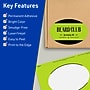Avery Printable Oval Multipurpose Labels, 4" x 6", Bright Green, 20/Pack (94057)~#|#~D4D82539-5BAD-40EE-9D41FD48B01AC4E3_sc7