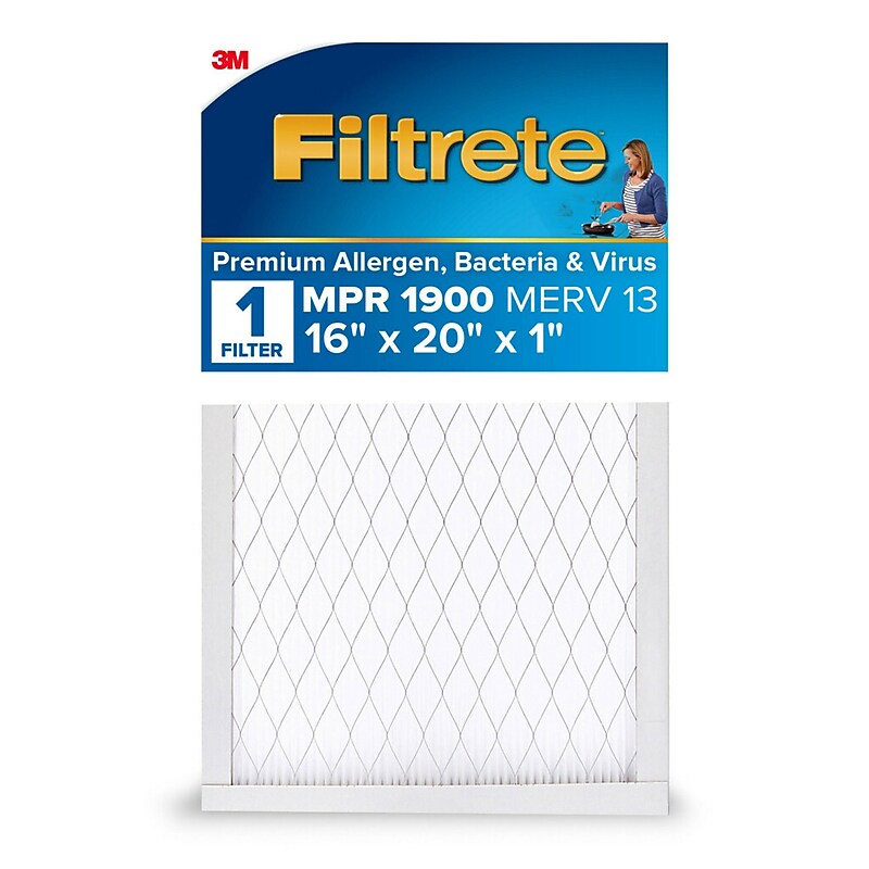 Filtrete High Performance Air Filter, 1900 MPR, 16" x 20" x 1" (UA00-4) image 1