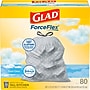 Glad ForceFlex Tall 13 Gallon Drawstring Kitchen Trash Bag, Fresh Clean with Febreze Freshness, White, 80 Total Bags (78534)~#|#~D4EE0680-FF1B-41C6-990F291D146EF9F6_sc7
