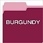 Pendaflex Recycled File Folder, 1/3-Cut Tab, Assorted, Letter Size, Burgundy, 100/Box (4210 1/3 BUR)~#|#~D4FC413A-C838-4C92-A5E932B1DDE8A28C_sc7