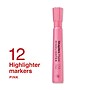 Staples Hype Tank Highlighter, Chisel Tip, Pink, 12/Pack (ST62940)~#|#~D4FEFF16-CE59-4417-A15B8A742D980EEF_sc7
